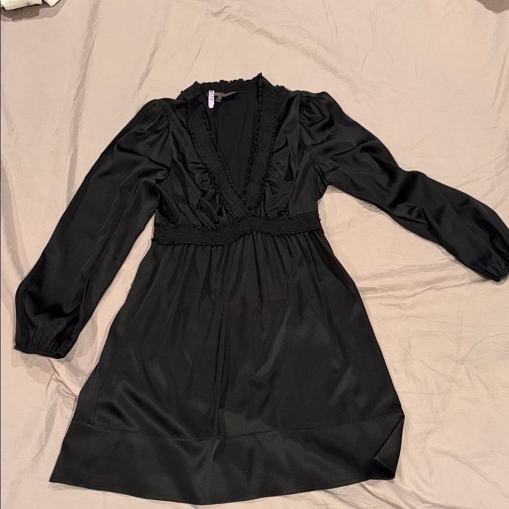Fun flirty silky Black Women's Dress